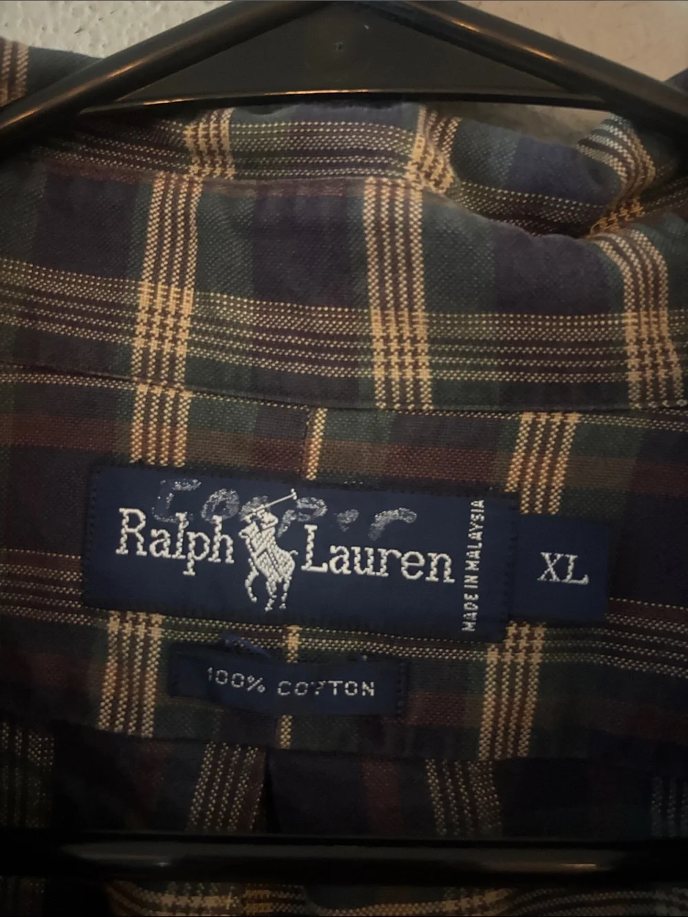Polo by Ralph Lauren Green & Navy Plaid Button-Down Shirt